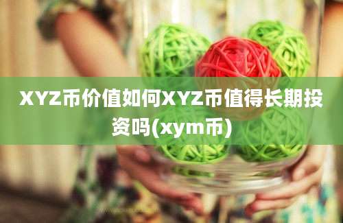 XYZ币价值如何XYZ币值得长期投资吗(xym币)