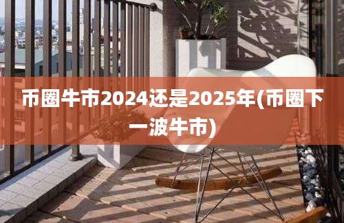 币圈牛市2024还是2025年(币圈下一波牛市)