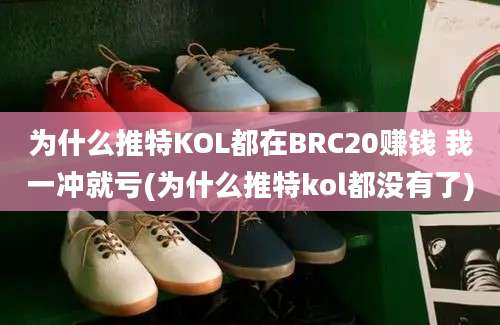 为什么推特KOL都在BRC20赚钱 我一冲就亏(为什么推特kol都没有了)