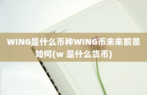 WING是什么币种WING币未来前景如何(w 是什么货币)