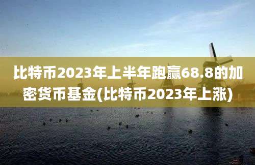 比特币2023年上半年跑赢68.8的加密货币基金(比特币2023年上涨)