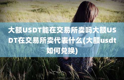 大额USDT能在交易所卖吗大额USDT在交易所卖代表什么(大额usdt如何兑换)