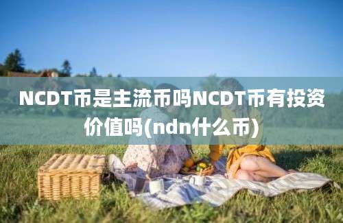 NCDT币是主流币吗NCDT币有投资价值吗(ndn什么币)