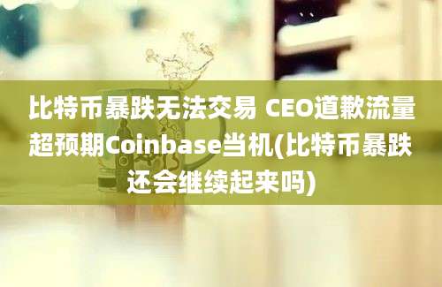 比特币暴跌无法交易 CEO道歉流量超预期Coinbase当机(比特币暴跌还会继续起来吗)