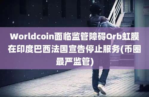 Worldcoin面临监管障碍Orb虹膜在印度巴西法国宣告停止服务(币圈最严监管)