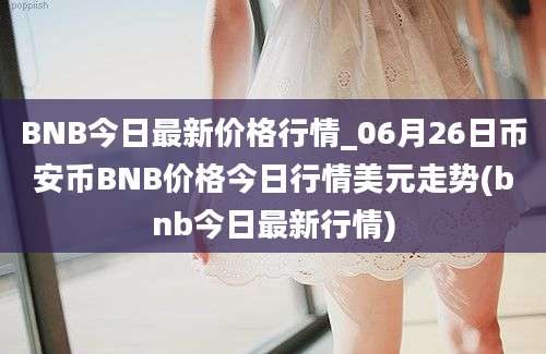 BNB今日最新价格行情_06月26日币安币BNB价格今日行情美元走势(bnb今日最新行情)