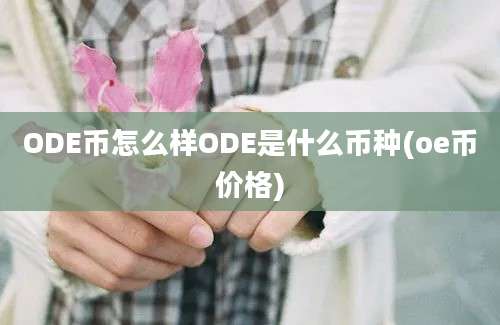 ODE币怎么样ODE是什么币种(oe币价格)