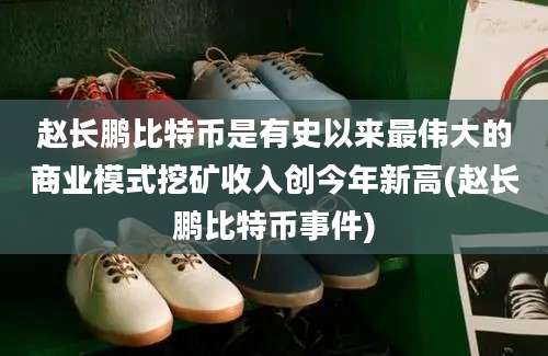 赵长鹏比特币是有史以来最伟大的商业模式挖矿收入创今年新高(赵长鹏比特币事件)