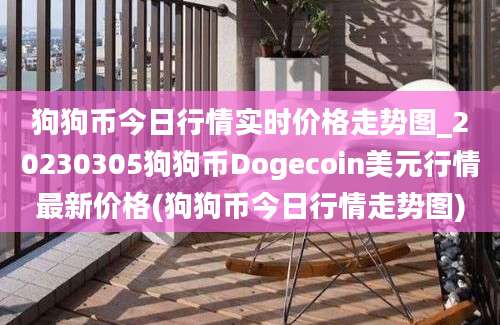 狗狗币今日行情实时价格走势图_20230305狗狗币Dogecoin美元行情最新价格(狗狗币今日行情走势图)