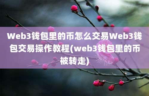 Web3钱包里的币怎么交易Web3钱包交易操作教程(web3钱包里的币被转走)