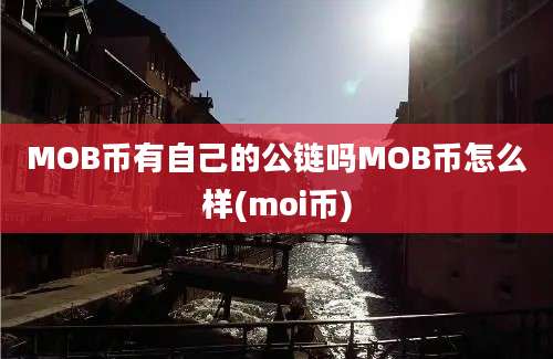 MOB币有自己的公链吗MOB币怎么样(moi币)