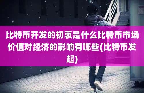 比特币开发的初衷是什么比特币市场价值对经济的影响有哪些(比特币发起)