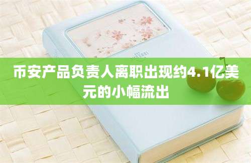 币安产品负责人离职出现约4.1亿美元的小幅流出