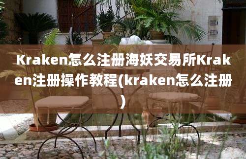 Kraken怎么注册海妖交易所Kraken注册操作教程(kraken怎么注册)