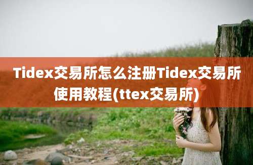 Tidex交易所怎么注册Tidex交易所使用教程(ttex交易所)