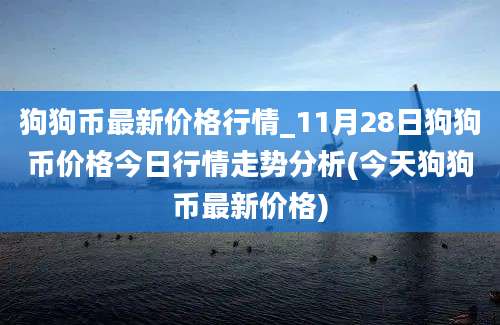 狗狗币最新价格行情_11月28日狗狗币价格今日行情走势分析(今天狗狗币最新价格)