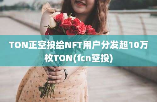 TON正空投给NFT用户分发超10万枚TON(fcn空投)