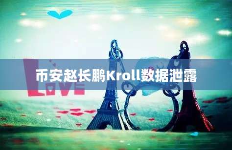 币安赵长鹏Kroll数据泄露