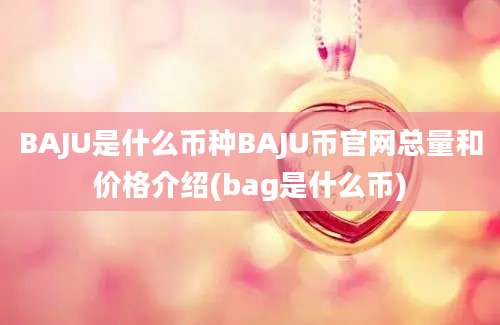 BAJU是什么币种BAJU币官网总量和价格介绍(bag是什么币)