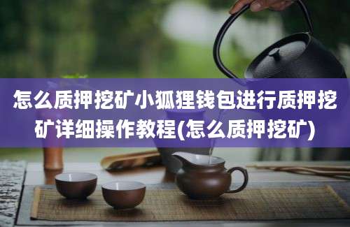 怎么质押挖矿小狐狸钱包进行质押挖矿详细操作教程(怎么质押挖矿)