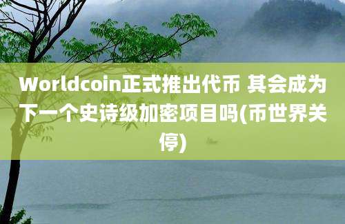 Worldcoin正式推出代币 其会成为下一个史诗级加密项目吗(币世界关停)