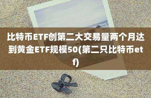 比特币ETF创第二大交易量两个月达到黄金ETF规模50(第二只比特币etf)