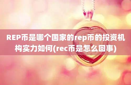 REP币是哪个国家的rep币的投资机构实力如何(rec币是怎么回事)