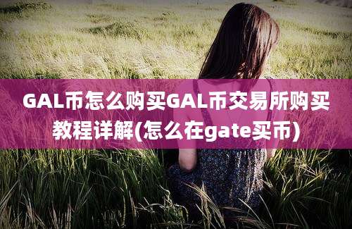 GAL币怎么购买GAL币交易所购买教程详解(怎么在gate买币)