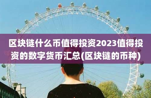 区块链什么币值得投资2023值得投资的数字货币汇总(区块链的币种)