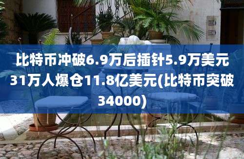 比特币冲破6.9万后插针5.9万美元31万人爆仓11.8亿美元(比特币突破34000)