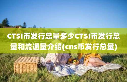 CTSI币发行总量多少CTSI币发行总量和流通量介绍(cns币发行总量)