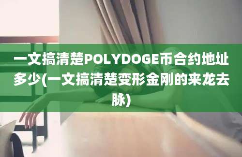 一文搞清楚POLYDOGE币合约地址多少(一文搞清楚变形金刚的来龙去脉)