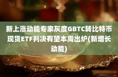 新上涨动能专家灰度GBTC转比特币现货ETF判决有望本周出炉(新增长动能)