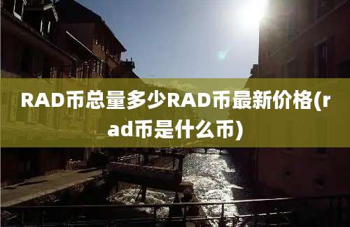 RAD币总量多少RAD币最新价格(rad币是什么币)