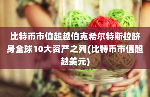 比特币市值超越伯克希尔特斯拉跻身全球10大资产之列(比特币市值超越美元)