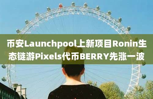 币安Launchpool上新项目Ronin生态链游Pixels代币BERRY先涨一波