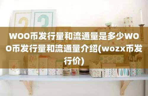 WOO币发行量和流通量是多少WOO币发行量和流通量介绍(wozx币发行价)