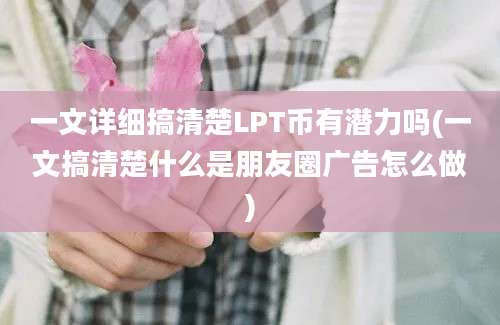 一文详细搞清楚LPT币有潜力吗(一文搞清楚什么是朋友圈广告怎么做)