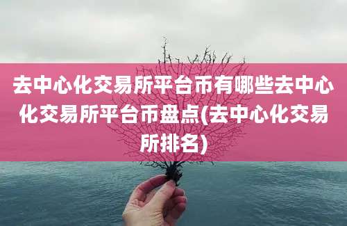 去中心化交易所平台币有哪些去中心化交易所平台币盘点(去中心化交易所排名)