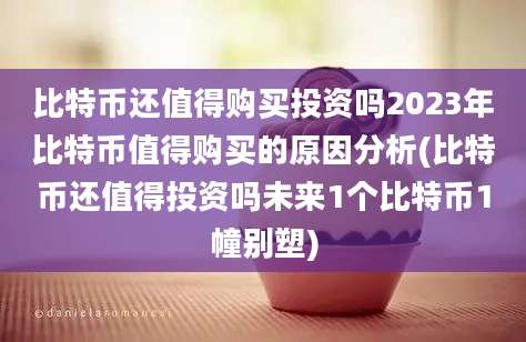 比特币还值得购买投资吗2023年比特币值得购买的原因分析(比特币还值得投资吗未来1个比特币1幢别塑)