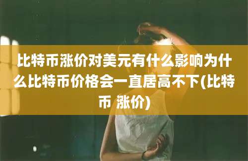 比特币涨价对美元有什么影响为什么比特币价格会一直居高不下(比特币 涨价)