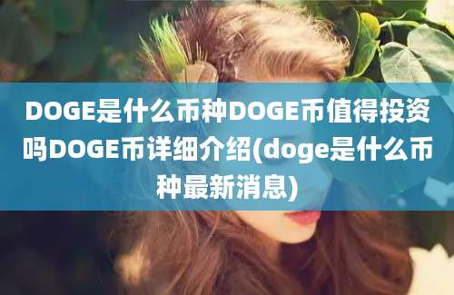 DOGE是什么币种DOGE币值得投资吗DOGE币详细介绍(doge是什么币种最新消息)