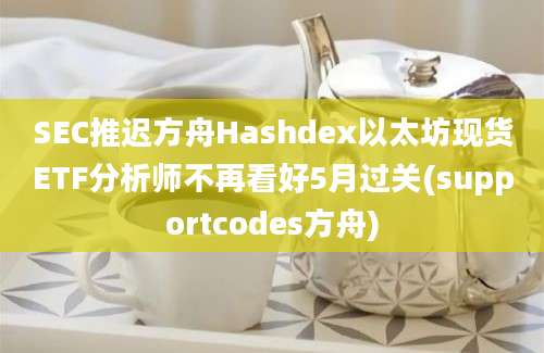 SEC推迟方舟Hashdex以太坊现货ETF分析师不再看好5月过关(supportcodes方舟)