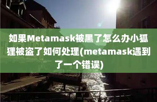 如果Metamask被黑了怎么办小狐狸被盗了如何处理(metamask遇到了一个错误)