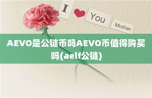 AEVO是公链币吗AEVO币值得购买吗(aelf公链)