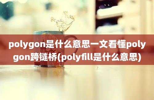 polygon是什么意思一文看懂polygon跨链桥(polyfill是什么意思)