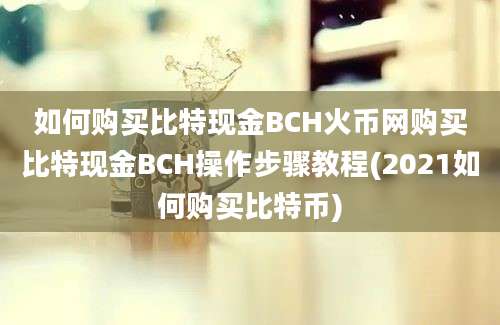 如何购买比特现金BCH火币网购买比特现金BCH操作步骤教程(2021如何购买比特币)