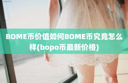 BOME币价值如何BOME币究竟怎么样(bopo币最新价格)