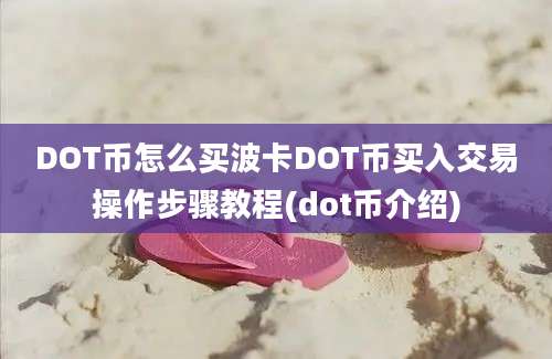 DOT币怎么买波卡DOT币买入交易操作步骤教程(dot币介绍)