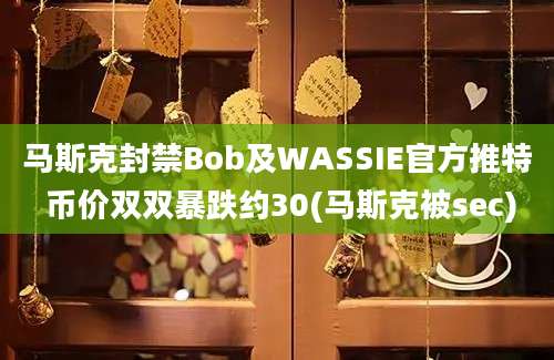 马斯克封禁Bob及WASSIE官方推特 币价双双暴跌约30(马斯克被sec)